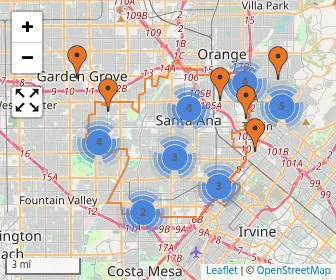 Area schools map